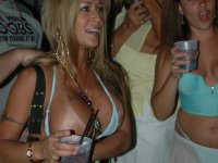 Sexy MILF flashers flashing tits and pussy in public places