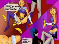 Fucked with fruits - Weird insertions performed by Teen Titans