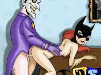 Batman attacks pussy! - Batman and Batgirl banging like mad rabbits