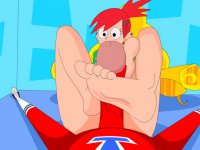 Footjob in Foster\'s Home For Imaginary Friends - Foot fetish sex in Foster\'s Home For Imaginary Friends